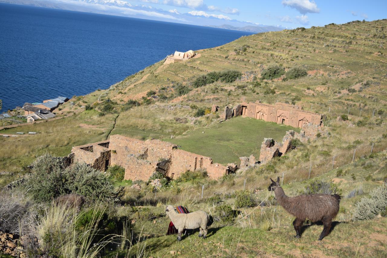 Hostal Luna Del Titikaka En Isla De La Luna Bolivia Hotel Luaran gambar